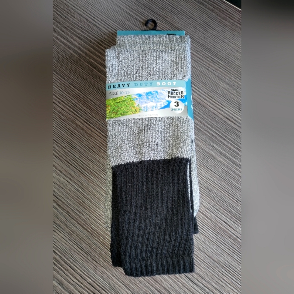 Heavy duty boot socks 3 pairs